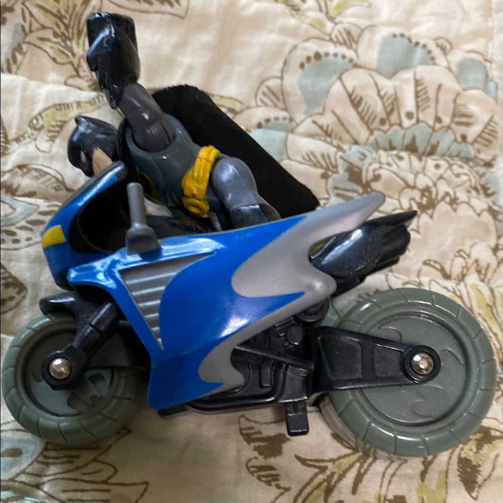 FREE Action Figure with Blue and Gray Motorcycle with purchase